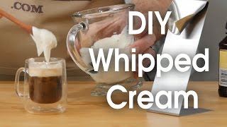 DIY whipped cream in 60 seconds [upl. by Nnylirej]