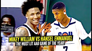 Mikey Williams vs 1 Armed Hooper Hansel Enmanuel Was The MOST LIT AAU Game Of 2021 [upl. by Neisa]