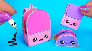 DIY MINI ÚTILES ESCOLARES KAWAII que SÍ FUNCIONAN [upl. by Hull312]