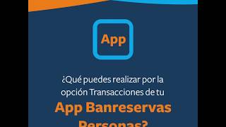 Transacciones  App Banreservas [upl. by Korfonta24]