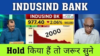 Indusind Bank  Indusind Bank Share News Today  Indusind Bank Share Latest News Today [upl. by Anoi396]