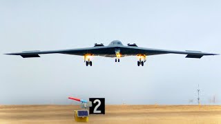 B2 Spirit Take Off and Landing US Air Force [upl. by Semele967]