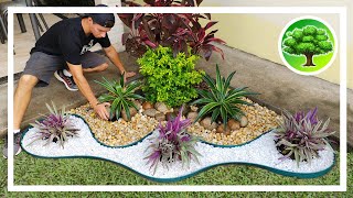 💚 DIY  DECORAÇÃO DE JARDIM 12  JARDIM COM PEDRAS  SOL PLENO [upl. by Ulda]