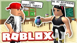 SHE ASKED ME TO BE HER BOYFRIEND  Roblox Escape High School Obby [upl. by Homovec]