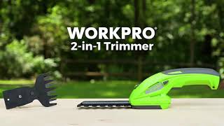 WORKPRO® Tools  2in1 Cordless Grass Shear  Shrubbery Trimmer🌱 [upl. by Okwu582]