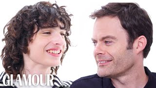 Bill Hader and Finn Wolfhard Interview Each Other  Glamour [upl. by Rombert]