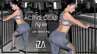 Workout Clothes Tryon with Viktoria Kay  Iza Apparel  IzaLA [upl. by Joann97]