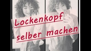 Afro Locken selber machen ohne Hitze  ♥  Chabedy [upl. by Hyams376]