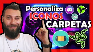 ✅ Como Personalizar ICONOS y CARPETAS en WINDOWS SIN PROGRAMAS 2023  PACK de ICONOS GAMER 😍 [upl. by Assilem]