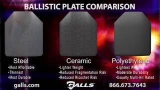 Galls Ballistic Plate Comparison Steel vs Ceramic vs Polyethylene [upl. by Ibbie]