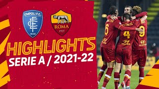 Empoli 24 Roma  Serie A Highlights 202122 [upl. by Brennen668]