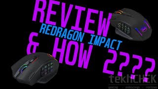 Redragon IMPACT Wired Gaming Mouse  Review amp Using Software [upl. by Lustig]