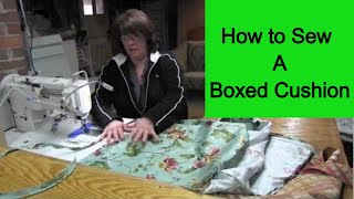 How To Sew A Boxed Cushion [upl. by Aiduan]