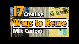 17 Creative Ways to Reuse Milk Cartons [upl. by Shu]