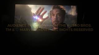 Avengers Endgame quotI Am Iron Manquot Audience Reaction [upl. by Ahsiel]