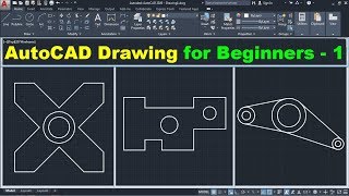 AutoCAD Drawing Tutorial for Beginners  1 [upl. by Chafee]