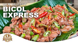 How to Cook Bicol Express Simple and Easy Recipe [upl. by Gerc]