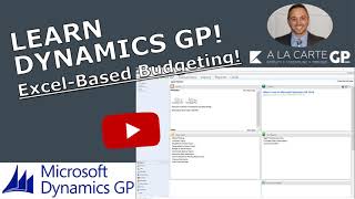 Microsoft Dynamics GP  ExcelBased Budgeting SO EASY [upl. by Bergstrom]