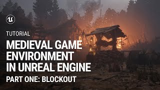 Part 1 Blockout Medieval Game Environment in UE4 [upl. by Mcclenaghan201]