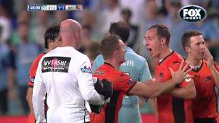 Berisha Red Card and Simulation vs Sydney FC [upl. by Netti]