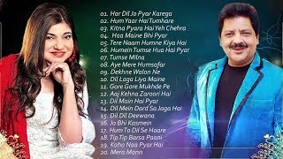 BEST Songs Udit Narayan amp Alka Yagnik  Evergreen romantic songs  Awesome Duets  SUPERHIT JUKEBOX [upl. by Norvall]