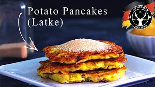 German Potato Pancakes ✪ MyGermanRecipes [upl. by Olive]