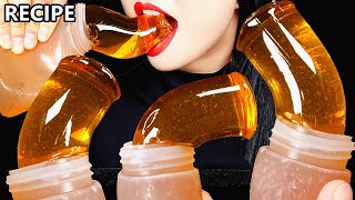 ASMR HONEY JELLY RECIPE  EATING SOUNDS 꿀젤리 먹방 Abbey ASMR 먹방 핫 아이템 꿀젤리 만들기 SUPER EASY RECIPE [upl. by Bolme]