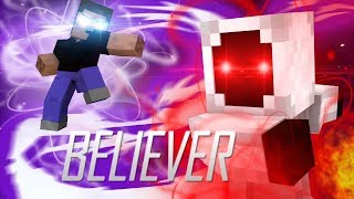 Herobrine vs Entity 303  BELIEVER  Minecraft Animation PART 14 [upl. by Anhoj]