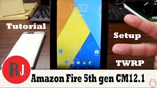 How to install CM12 1 on the Amazon Fire 5th gen Tablet [upl. by Bore]