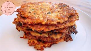 How to make German Potato Pancakes  Kartoffelpuffer  Reibekuchen [upl. by Haonam]