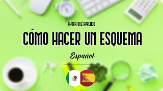 CÓMO HACER UN ESQUEMA  ESPAÑOL [upl. by Ellehsem]