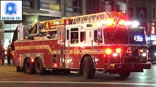 Full House Response FDNY Engine 54  Ladder 4  Battalion 9 [upl. by Merideth]