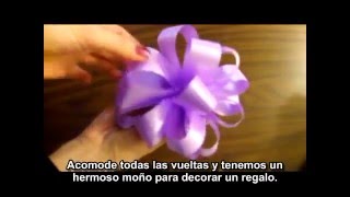 Cómo hacer un lazo o moño de regalo [upl. by Zipporah]