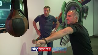 Jamie Carragher vs Graeme Souness  Boxing challenge [upl. by Gerti]