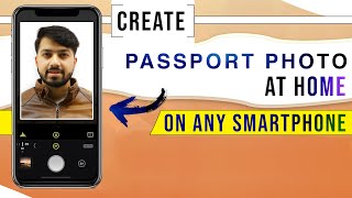 How To Take Passport Photo At Home With Phone Camera [upl. by Adnimra]