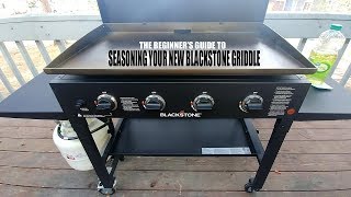 Seasoning Your New Blackstone Griddle  101 [upl. by Akcinat691]