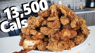 Mountain of Extra Crispy Fried Chicken Challenge 13500 Calories [upl. by Oakes]