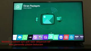 LG TV YE BİLGİSAYAR EKRANINI KABLOSUZWİFİ ÜZERİNDEN BAĞLAMA [upl. by Christy]