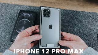 iPhone 12 Pro Max Graphite  Unboxing  First Impressions [upl. by Hendrix]