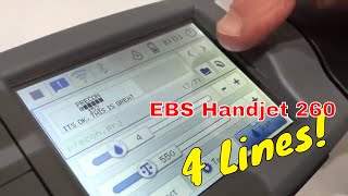 EBS 260 Handjet multiline printing Example 1 [upl. by Alicul]