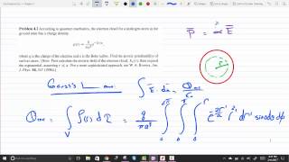 Find the atomic polarizability of Hydrogen atom Using QM Model for the Electron Cloud Pr 42 [upl. by Emilee]