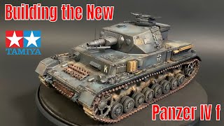 Building the New Tamiya 135  Panzer IV ausf F New release plastic model kit [upl. by Karolina]