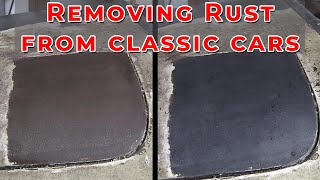 Rust Removal Classic Car Restoration [upl. by Kerrin]