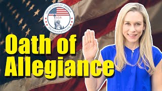 Oath of Allegiance US Naturalization  USCitizenshipTestorg [upl. by Dionisio]