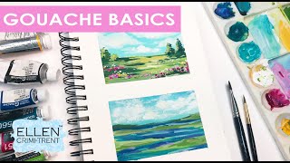 Gouache Basics Tutorial How to use Gouache [upl. by Lebbie]