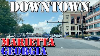 Marietta  Georgia  4K Downtown Drive [upl. by Eliason330]