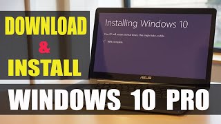 Download amp Install Windows 10 Pro from USB [upl. by Catlee]