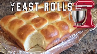 Yeast Dinner Rolls NO KNEAD just like Grandma sewards [upl. by Urban]