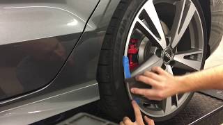 CURBED THE Audi RS3 Heres how to repair a scuffed wheel or rim with a DIY video [upl. by Anse]