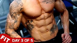 ABS TRAINING  ROSS DICKERSON DAY 3 OF 5 DAY SPLIT [upl. by Gytle]